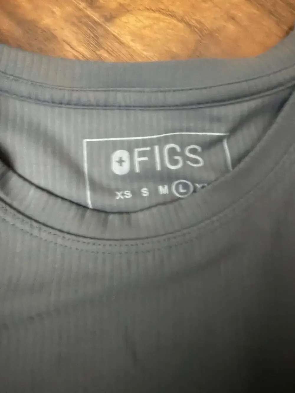 FIGS Men's Thomas Ribbed Long-Sleeve Underscrub - Charcoal